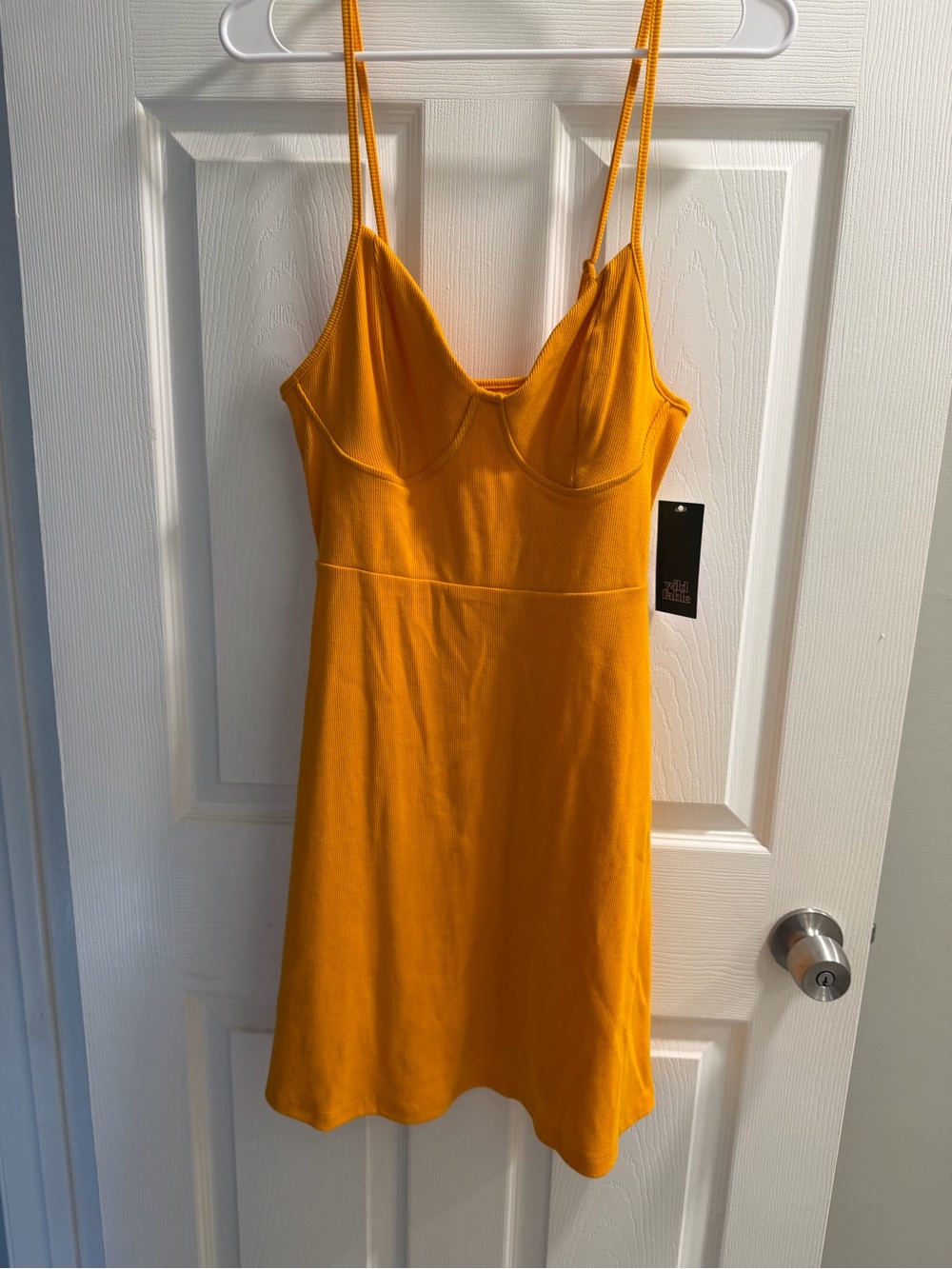wild fable Mustard Yellow Spaghetti-Strap Slip Dress